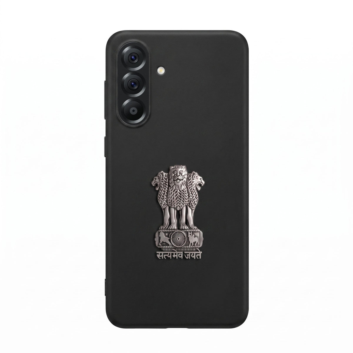 Samsung Galaxy A56 5G Compatible Satyamev Jayate 3D Metal Emblem Sticker