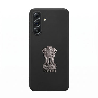 Samsung Galaxy A56 5G Compatible Satyamev Jayate 3D Metal Emblem Sticker