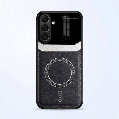 Samsung Galaxy A27 5G Premium Magsafe Magnetic Leather Lens Protective Case