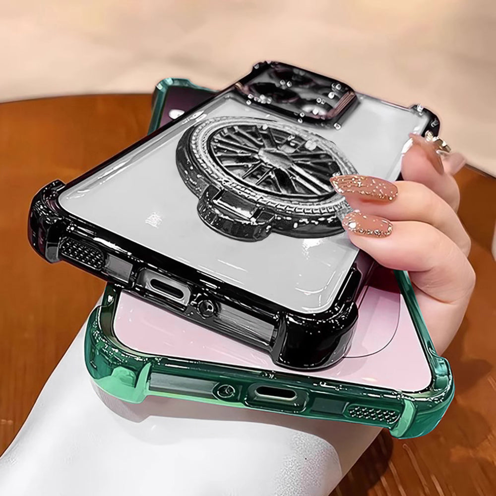 Oppo Reno14 5G Premium Stress Buster Wheel Rotating Shockproof Airbags Case