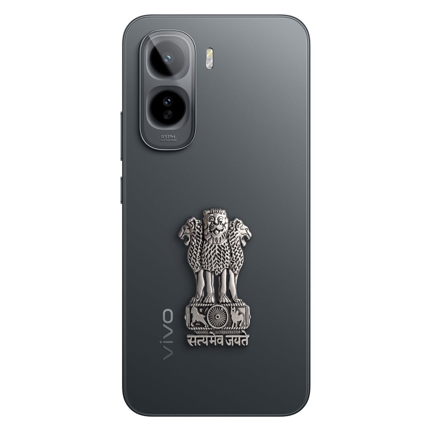 Vivo T5 Pro 5G Compatible Satyamev Jayate 3D Metal Emblem Sticker