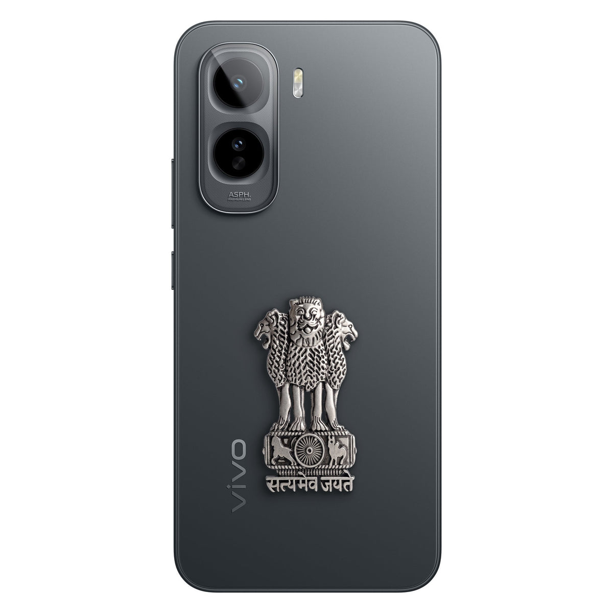 Vivo T5 Pro 5G Compatible Satyamev Jayate 3D Metal Emblem Sticker