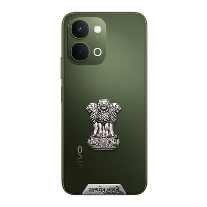 Vivo T5X 5G Compatible Satyamev Jayate 3D Metal Emblem Sticker