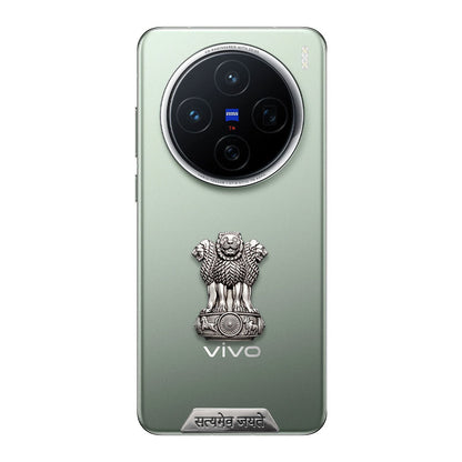 Vivo X200 Pro 5G Compatible Satyamev Jayate 3D Metal Emblem Sticker