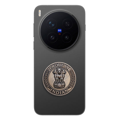 Vivo X300 Pro 5G Compatible Satyamev Jayate 3D Metal Emblem Sticker