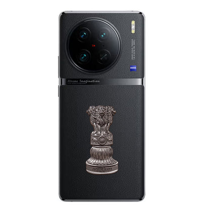 Vivo X90 5G Compatible Satyamev Jayate 3D Metal Emblem Sticker
