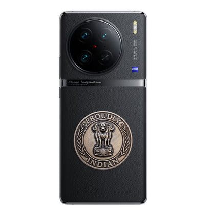 Vivo X90 5G Compatible Satyamev Jayate 3D Metal Emblem Sticker