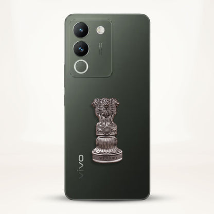 Vivo Y200 5G Compatible Satyamev Jayate 3D Metal Emblem Sticker