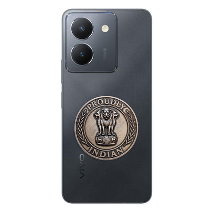 Vivo Y36 5G Compatible Satyamev Jayate 3D Metal Emblem Sticker