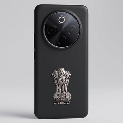 Vivo T4 5G Compatible Satyamev Jayate 3D Metal Emblem Sticker