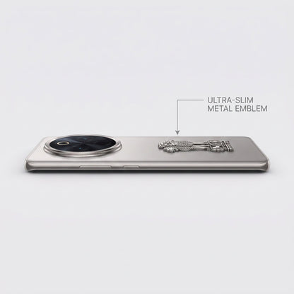 Vivo T4 5G Compatible Satyamev Jayate 3D Metal Emblem Sticker