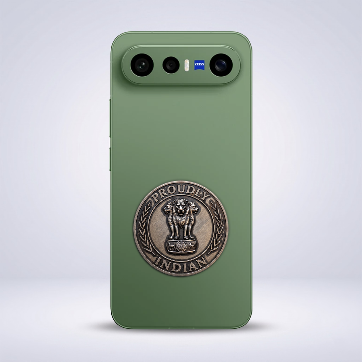 Vivo X300 FE 5G Compatible Satyamev Jayate 3D Metal Emblem Sticker