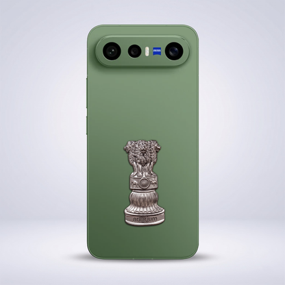 Vivo X300 FE 5G Compatible Satyamev Jayate 3D Metal Emblem Sticker