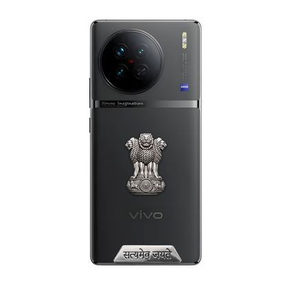 Vivo X90 Pro 5G Compatible Satyamev Jayate 3D Metal Emblem Sticker