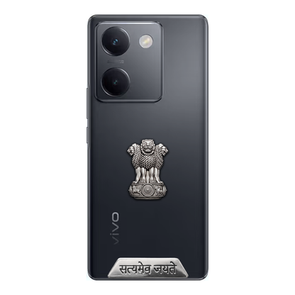 Vivo Y200 Pro 5G Compatible Satyamev Jayate 3D Metal Emblem Sticker