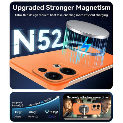 Oppo Reno13 Frameless Magnetic Wireless Charging Case — Ultra-Slim Clear MagSafe Compatible Cover