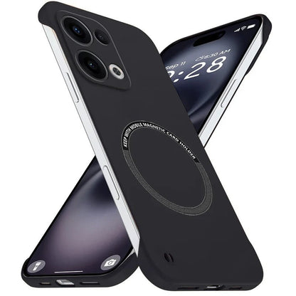 Oppo Reno13 Frameless Magnetic Wireless Charging Case — Ultra-Slim Clear MagSafe Compatible Cover