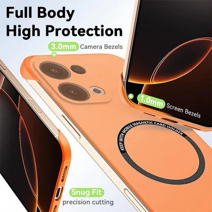 Oppo Reno13 Frameless Magnetic Wireless Charging Case — Ultra-Slim Clear MagSafe Compatible Cover