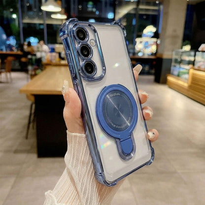 Samsung Galaxy A17 5G Luxury Four Corner Invincible Bracket Ring Stand Case