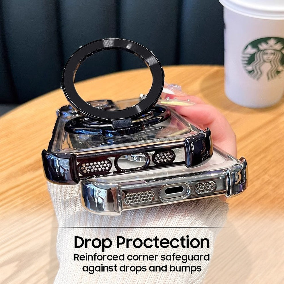 Motorola Edge 60 Pro 5G Premium Billion Wheel Rotating Shockproof Airbags Case