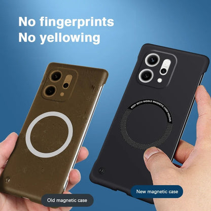 Oppo Reno14 Frameless Magnetic Wireless Charging Case — Ultra-Slim Clear MagSafe Compatible Cover