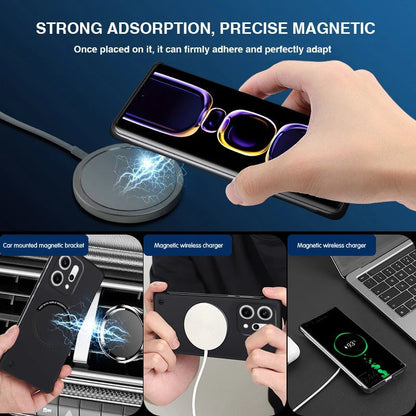 Oppo Reno14 Frameless Magnetic Wireless Charging Case — Ultra-Slim Clear MagSafe Compatible Cover