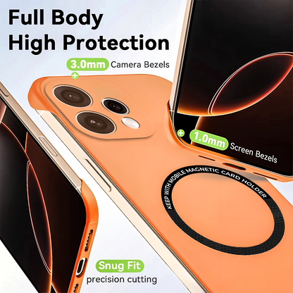 Oppo Reno15 Frameless Magnetic Wireless Charging Case — Ultra-Slim Clear MagSafe Compatible Cover