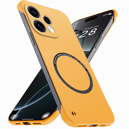 Oppo Reno15 Frameless Magnetic Wireless Charging Case — Ultra-Slim Clear MagSafe Compatible Cover