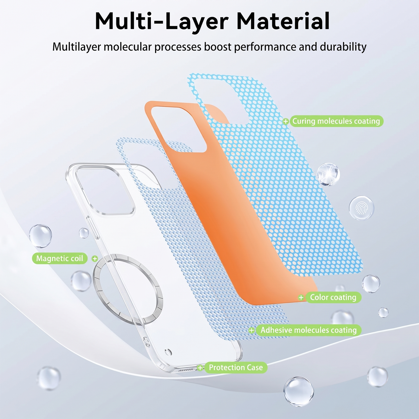 Oppo Reno15 Frameless Magnetic Wireless Charging Case — Ultra-Slim Clear MagSafe Compatible Cover