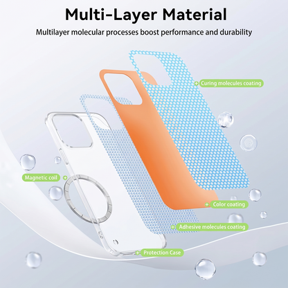 Oppo Reno15 Frameless Magnetic Wireless Charging Case — Ultra-Slim Clear MagSafe Compatible Cover