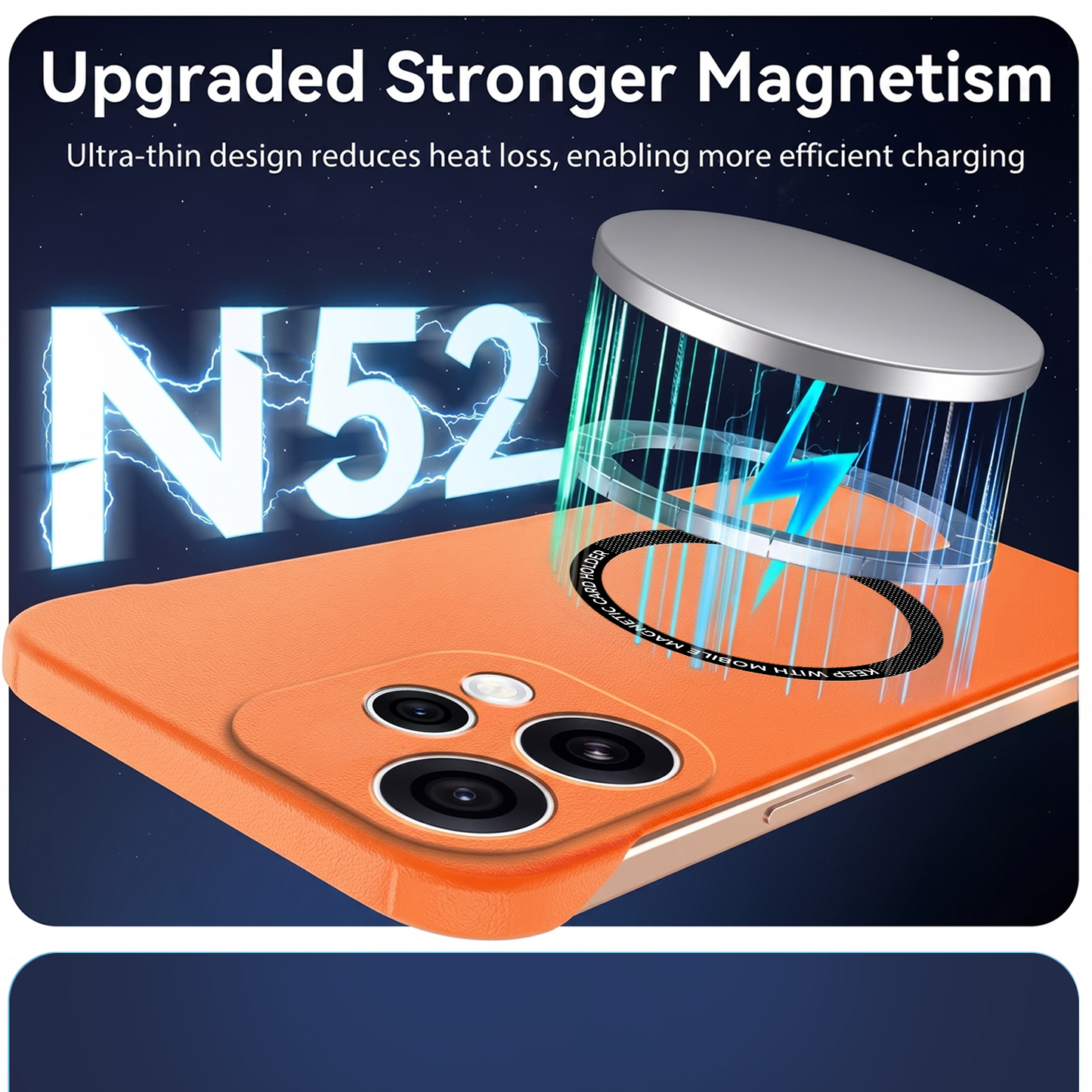 Oppo Reno15 Frameless Magnetic Wireless Charging Case — Ultra-Slim Clear MagSafe Compatible Cover