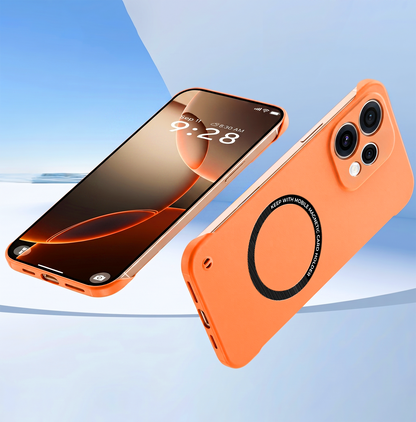 Oppo Reno15 Frameless Magnetic Wireless Charging Case — Ultra-Slim Clear MagSafe Compatible Cover