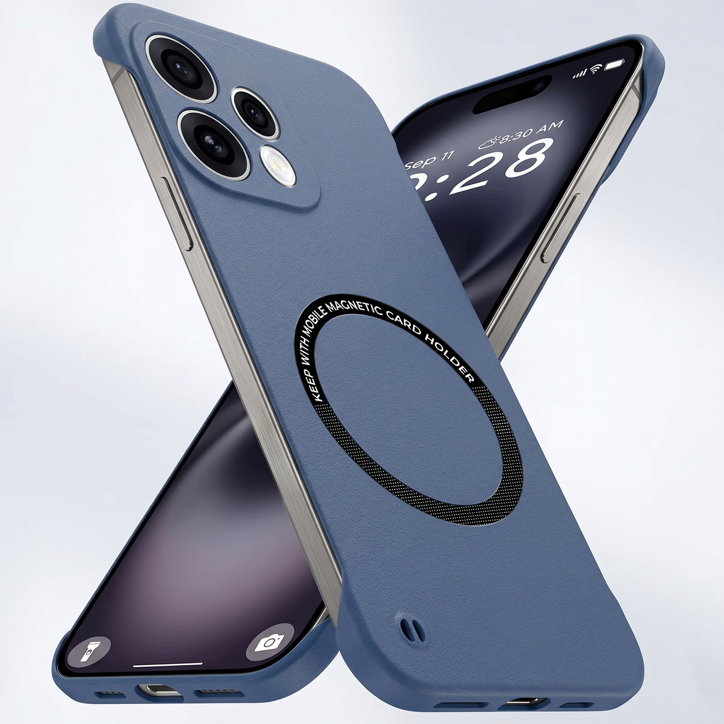 Oppo Reno15 Frameless Magnetic Wireless Charging Case — Ultra-Slim Clear MagSafe Compatible Cover