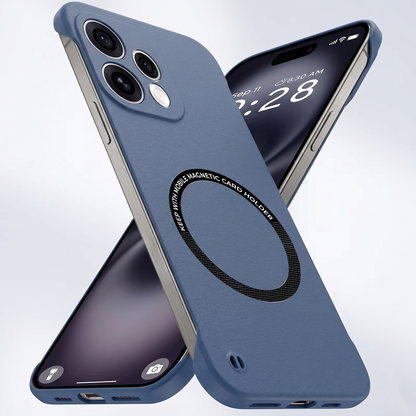 Oppo Reno15 Frameless Magnetic Wireless Charging Case — Ultra-Slim Clear MagSafe Compatible Cover