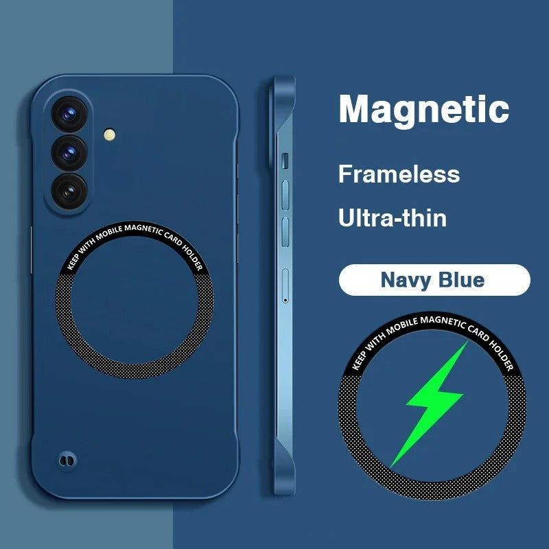 Samsung Galaxy A36 Frameless Magnetic Wireless Charging Case - Ultra-Slim Clear MagSafe Compatible Cover