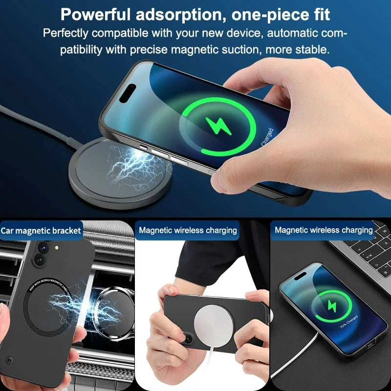 Samsung Galaxy A36 Frameless Magnetic Wireless Charging Case - Ultra-Slim Clear MagSafe Compatible Cover
