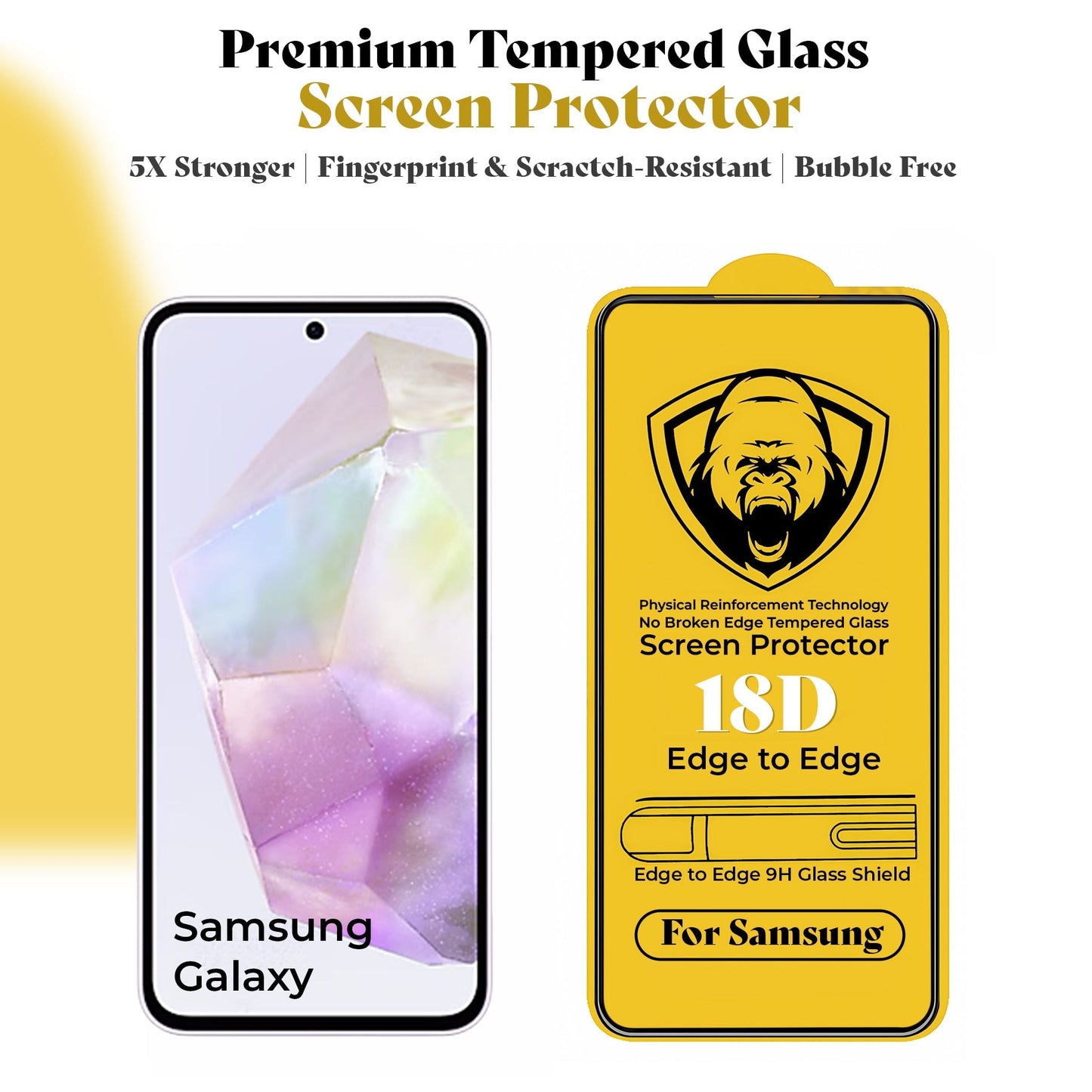 Samsung Galaxy A36 5G Luxury Four Corner Invincible Bracket Ring Stand Case
