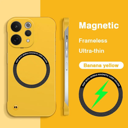Vivo V70 Frameless Magnetic Wireless Charging Case — Ultra-Slim Clear MagSafe Compatible Cover